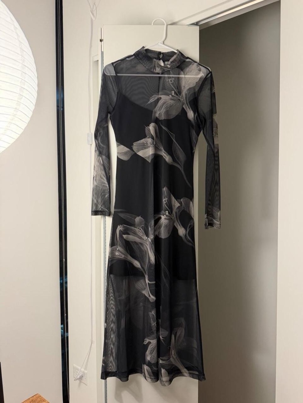 AllSaints Floral Mesh Dress